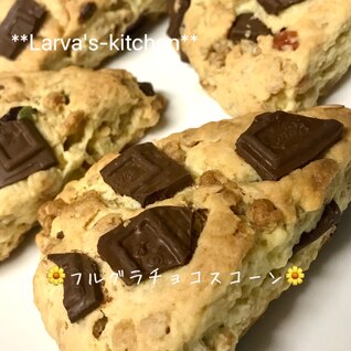 ☆ザクザク‼ フルグラチョコスコーン☆